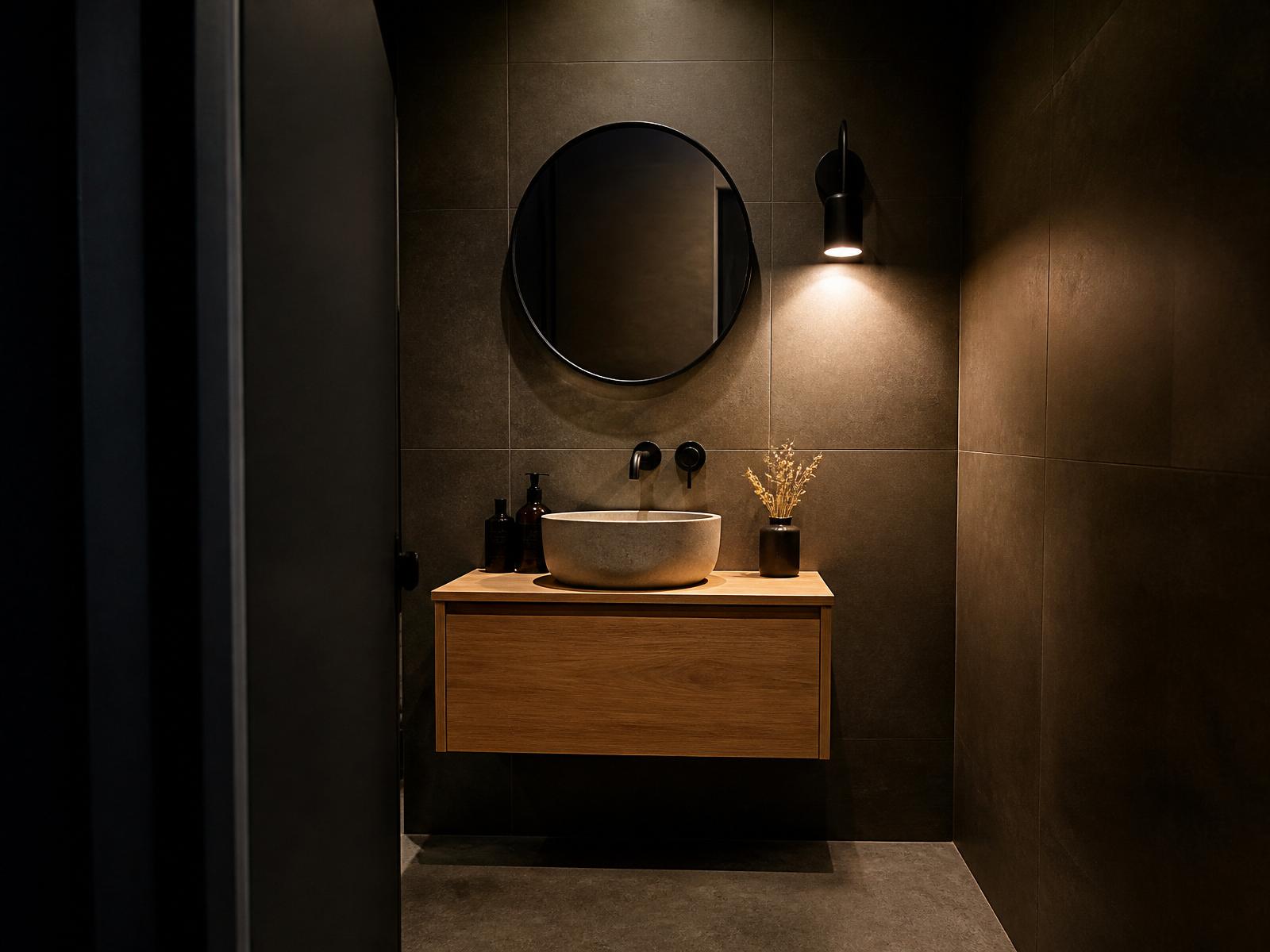 Moody Powder Room — Fitzroy